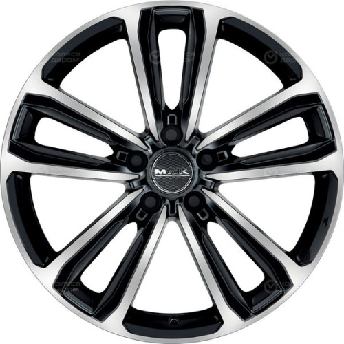 Колесный диск MAK Magma 6.5xR16 5x114.3 ET40 DIA76 черный глянцевый с полированной лицевой частью