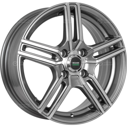 Колесный диск Megami MGM-1 6xR15 5x100 ET38 DIA57.1 насыщенный темно-серый полностью полированный