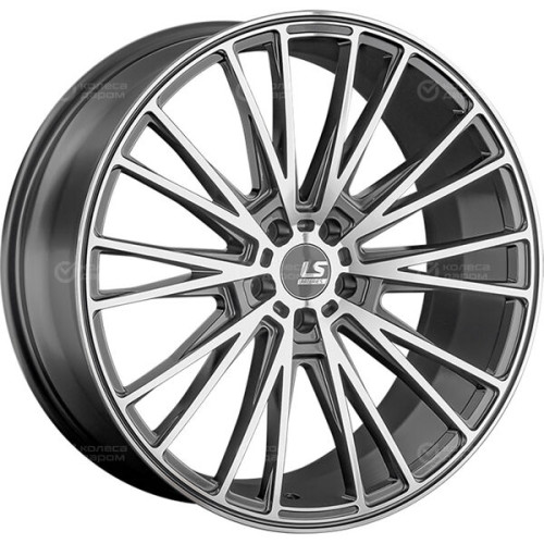 Колесный диск LS FlowForming LS RC60 9xR21 5x108 ET38.5 DIA63.4 насыщенный темно-серый полностью полированный