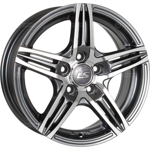 Колесный диск LS LS 189 6.5xR15 4x100 ET40 DIA73.1 насыщенный темно-серый полностью полированный