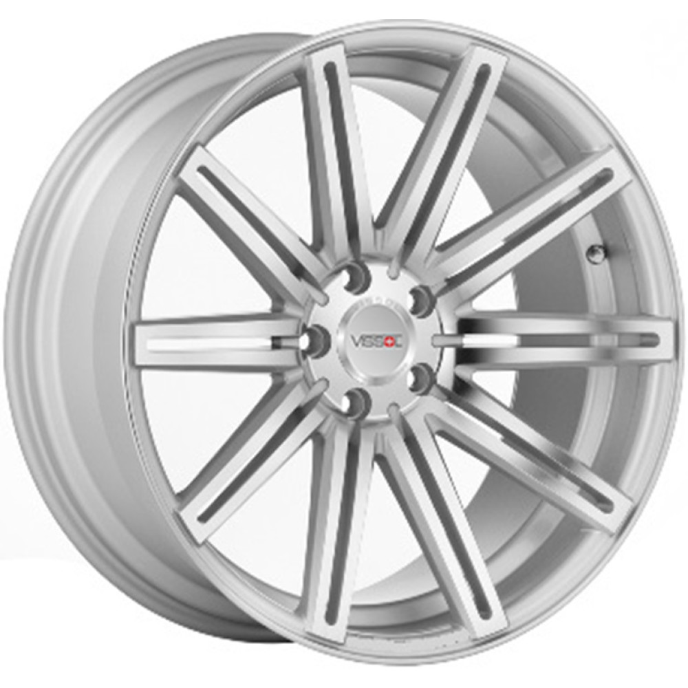 Легковой диск Vissol V-004 10,5x20 5x112 ET30 66,6 Black & Machined With Dark Tint