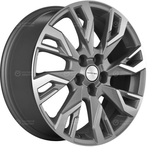 Колесный диск Carwel Чеко 1809 7xR18 5x114.3 ET45 DIA60.1 серый с полированной лицевой частью