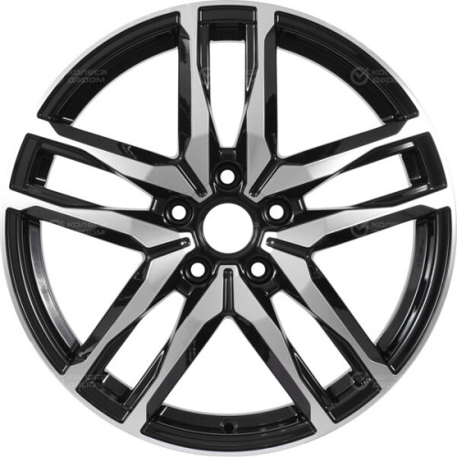 Колесный диск iFree Бомбей 6.5xR18 5x108 ET43 DIA65.1 чёрный глянцевый с полированной лицевой частью
