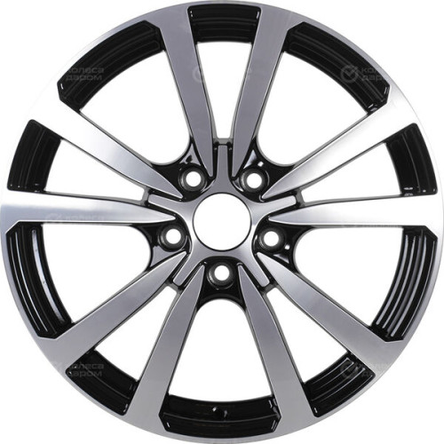 Колесный диск iFree Бэнкс 7xR17 5x114.3 ET45 DIA67.1 чёрный глянцевый с полированной лицевой частью