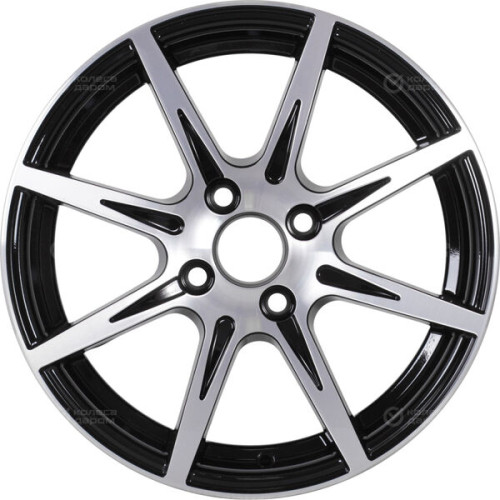 Колесный диск VENTI 1508 5.5xR15 4x100 ET45 DIA60.1 (уценка) глянцевый черный с полированной лицевой частью
