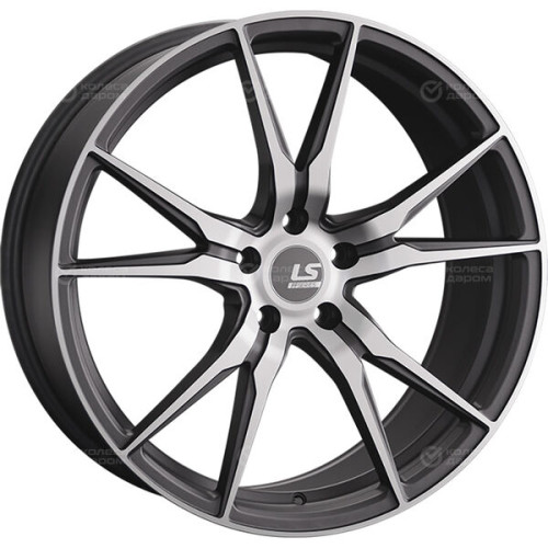 Колесный диск LS FlowForming R20x9 5x112 ET35 CB66.6 MGMF 9xR20 5x112 ET35 DIA66.6 темно-серый матовый ,частично полированный