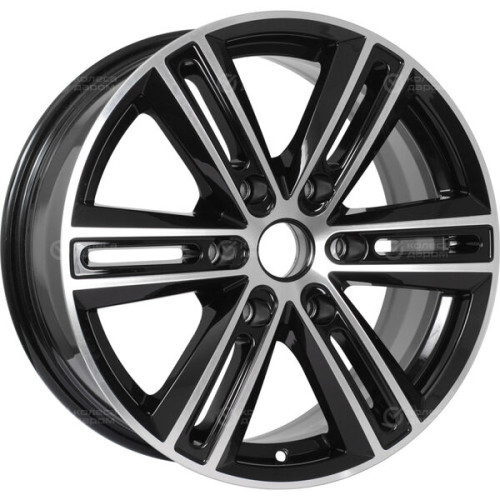 Колесный диск X-trike X124 7.5xR17 6x114.3 ET30 DIA66.1 глянцевый черный с полированной лицевой частью