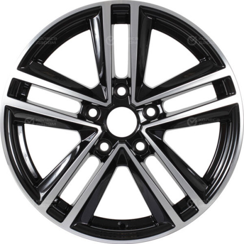 Колесный диск iFree Катар 6.5xR16 5x108 ET50 DIA63.35 чёрный глянцевый с полированной лицевой частью