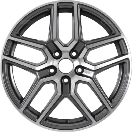 Колесный диск Replay VV244 8xR18 5x130 ET53 DIA71.6 насыщенный темно-серый полностью полированный