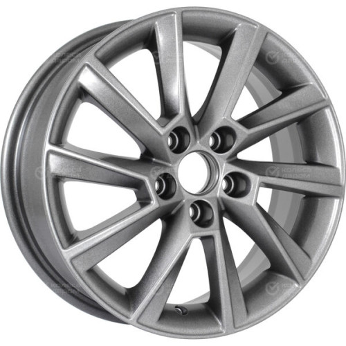 Колесный диск KHOMEN KHW1507 (15_Polo) 6xR15 5x100 ET40 DIA57.1 насыщенный темно-серый