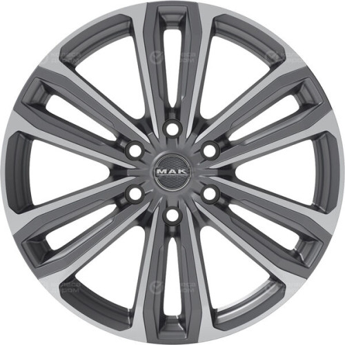 Колесный диск MAK Safari 6 7.5xR17 6x139.7 ET30 DIA112 серый с полированной лицевой частью