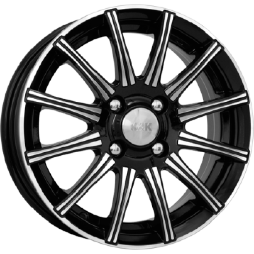 Легковой диск КиК Сиеста 6x15 4x98 ET40 67,1 Алмаз черный