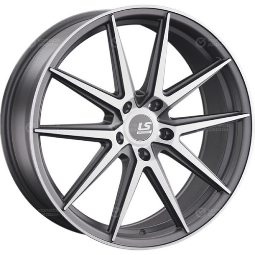 Колесный диск LS FlowForming LS RC08 8.5xR20 5x114.3 ET45 DIA67.1 темно-серый матовый ,частично полированный