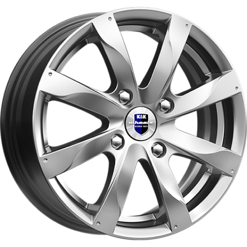 Легковой диск КиК Джемини 5,5x14 4x100 ET49 56,6 Дарк платинум