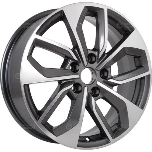 Колесный диск KHOMEN KHW1703 (ZV17_i40) 7xR17 5x114.3 ET45 DIA67.1 насыщенный темно-серый полностью полированный