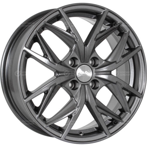 Колесный диск СКАД Асти 6.5xR16 4x100 ET37 DIA60.1 темно-серый цвет с перламутровыми оттенками